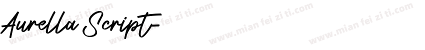 Aurella Script字体转换